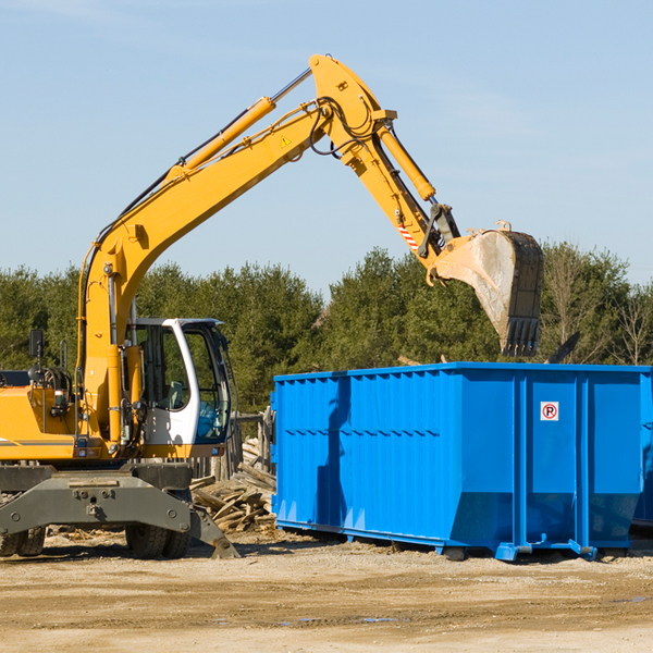 are there any restrictions on where a residential dumpster can be placed in Headrick OK